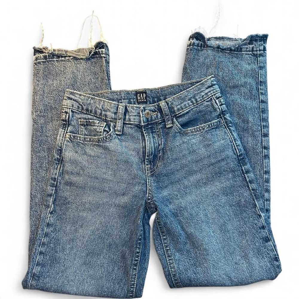 Gap Girls Size 12 Straight Leg Jeans | Stone Wash | 90s Vibe